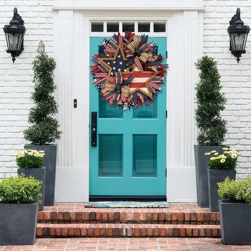 Handmade Stars and Stripes Patriotic Wreath