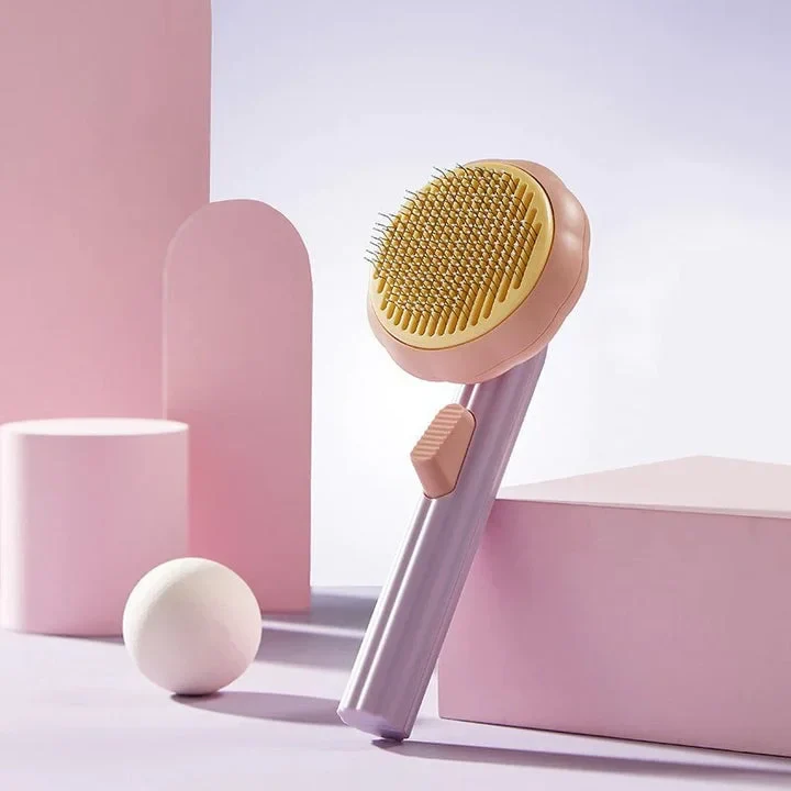 Pumpkin-Shaped Pet Grooming Brush